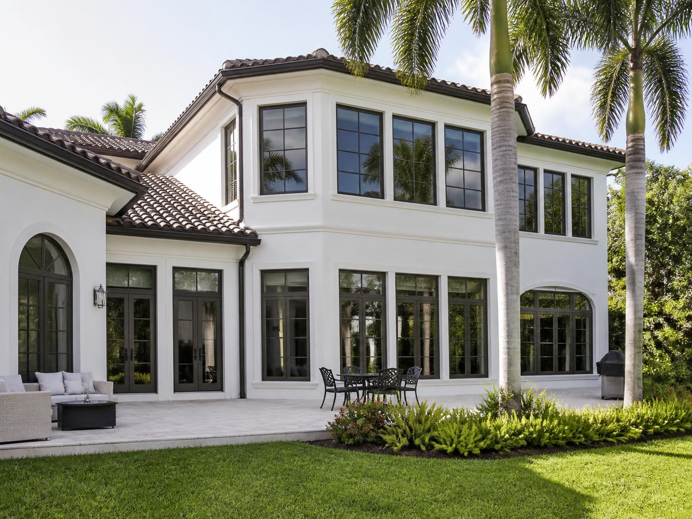 Framing crew constructing a primary suite home addition on a Boca Raton residence